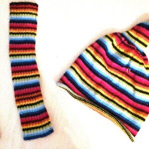 HAND WARMERS AND CAP SET alpaca fiber